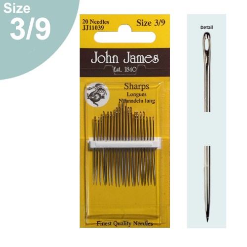 Hand Sewing Needles Sharps Size 3-9